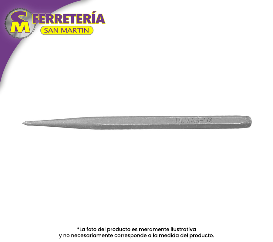 Punzon P/Barrenar 1/4" 12224 (Truper)